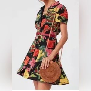 Urban Outfitters Cali Button-Down Mini Dress Size L